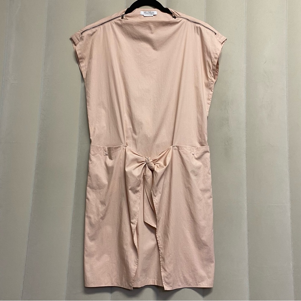 Max Mara MaxMara Womens Dress Minimalist Luxury Designer Blush Rose Italy Modest